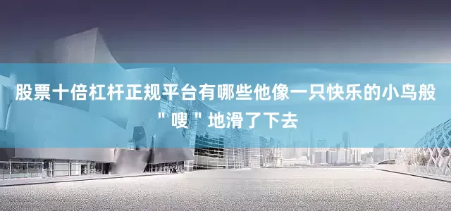 股票十倍杠杆正规平台有哪些他像一只快乐的小鸟般＂嗖＂地滑了下去